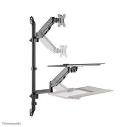 Neomounts wall mounted sit-stand workstation image 2